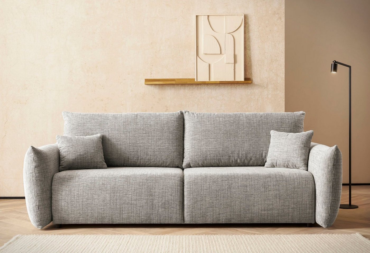 INOSIGN 3-Sitzer MAVAS Schlafsofa mit Bettkasten, ca.240/108cm (Liegefläche 212/145 cm), Cord, Chenille, Struktur INOSIGN 3-Sitzer MAVAS Schlafsofa mit Bettkasten, ca.240/108cm (Liegefläche 212/145 cm), Cord, Chenille, Struktur von INOSIGN