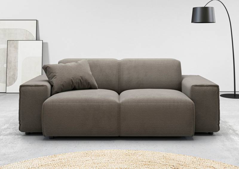 andas 2-Sitzer Glimminge auch in Breitcord + Feincord + Easy care-Bezug, besondere Kedernähte, Zierkissen von andas