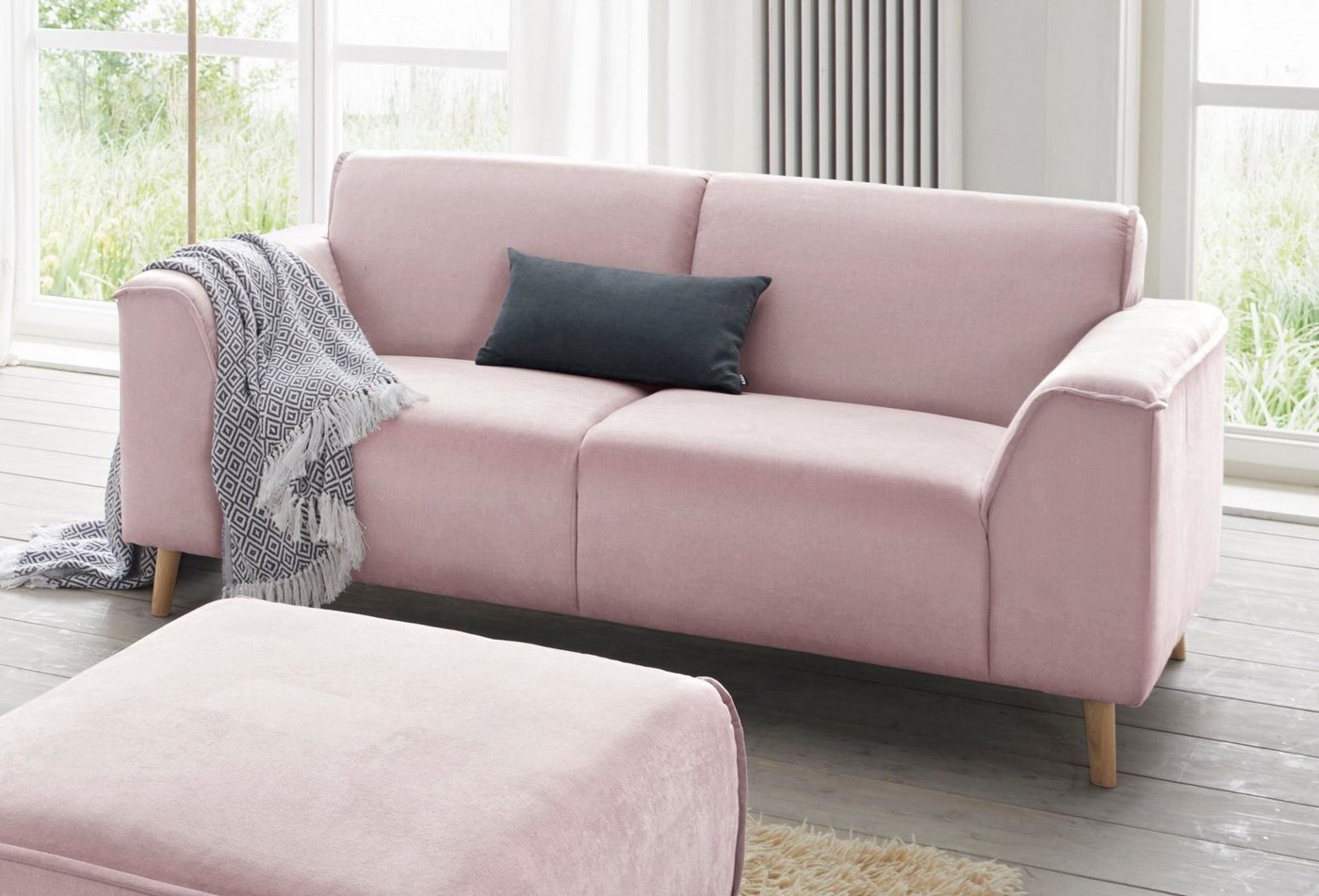 andas 2-Sitzer Janek Scandic Design, elegant und zeitlos, mit Federkern und Keder in scandinavischem Design andas 2-Sitzer Janek Scandic Design, elegant und zeitlos, mit Federkern und Keder in scandinavischem Design von andas