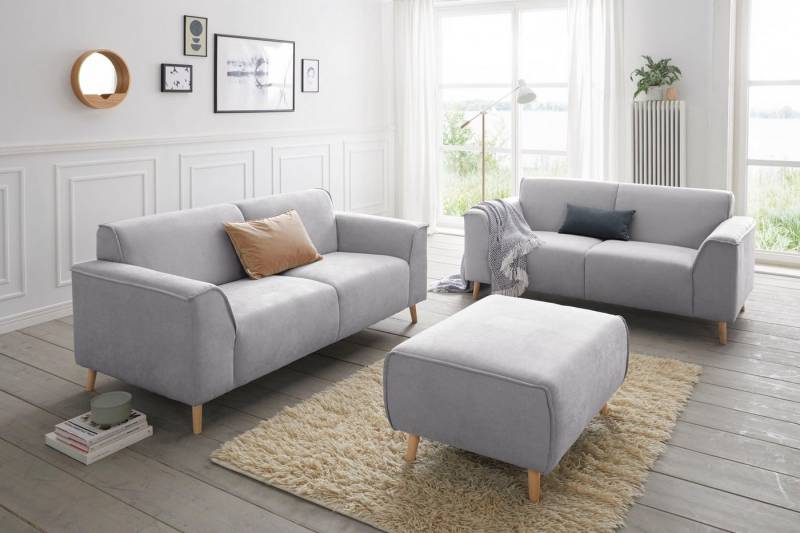 andas 2-Sitzer Janek Scandic Design, elegant und zeitlos, mit Federkern und Keder in scandinavischem Design andas 2-Sitzer Janek Scandic Design, elegant und zeitlos, mit Federkern und Keder in scandinavischem Design von andas
