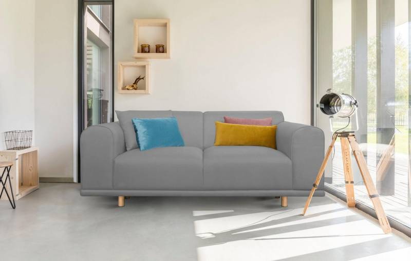 andas 2-Sitzer Maroon, in skandinavischem Design, mit losen Kissen andas 2-Sitzer Maroon, in skandinavischem Design, mit losen Kissen von andas