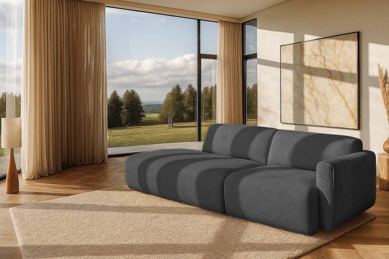 andas 2-Sitzer Myrland, Breite 220 cm, Chenille, Easy Clean Stoff, mit Kaltschaum von andas