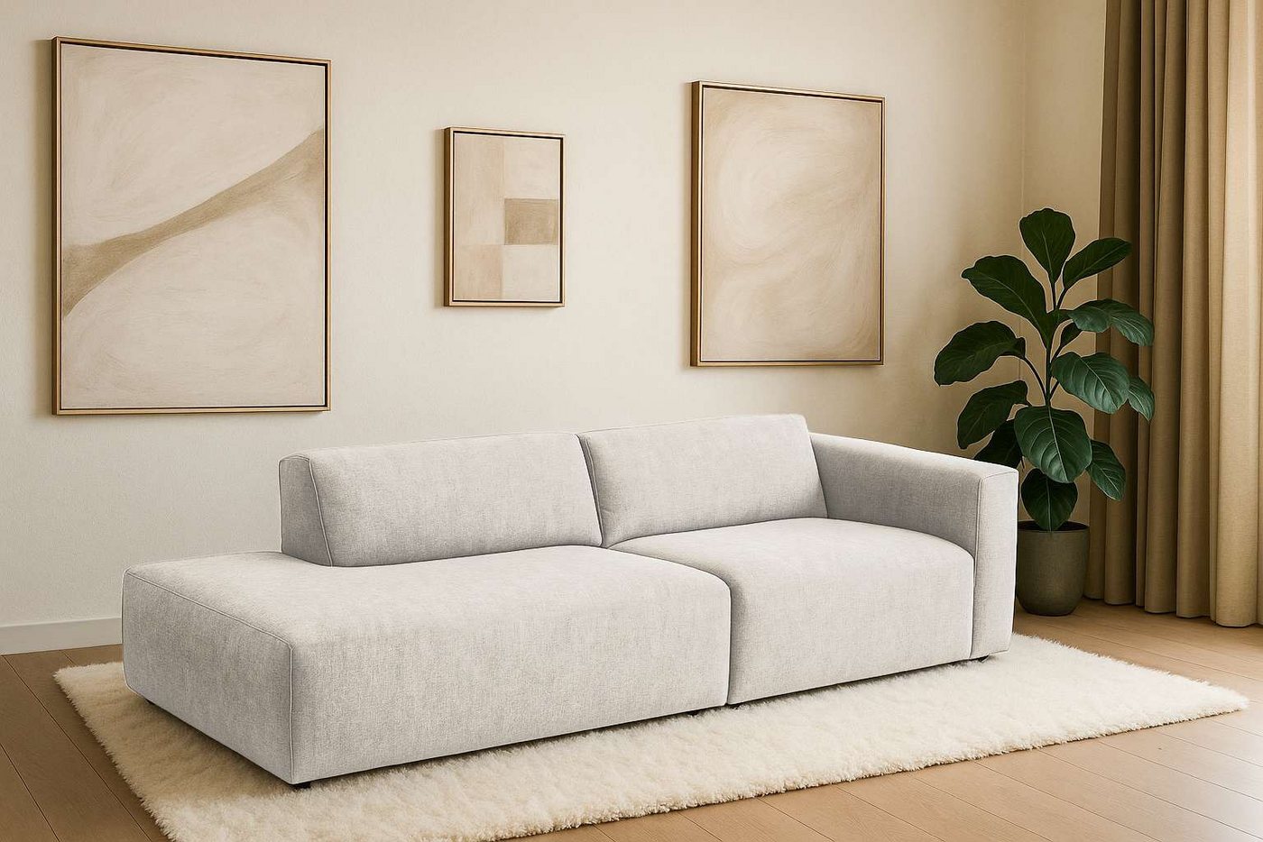 andas 2-Sitzer Noord mit Kedernaht, Breite 227 cm, mit Kedernaht, Breite 227 cm, Cord, Struktur, Webstoff andas 2-Sitzer Noord mit Kedernaht, Breite 227 cm, mit Kedernaht, Breite 227 cm, Cord, Struktur, Webstoff von andas