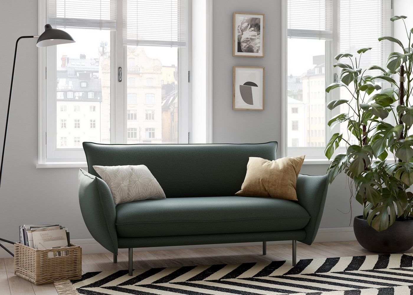 andas 2-Sitzer Stine, Besonderes Design durch Kissenoptik und Keder, by Morten Georgsen andas 2-Sitzer Stine, Besonderes Design durch Kissenoptik und Keder, by Morten Georgsen von andas