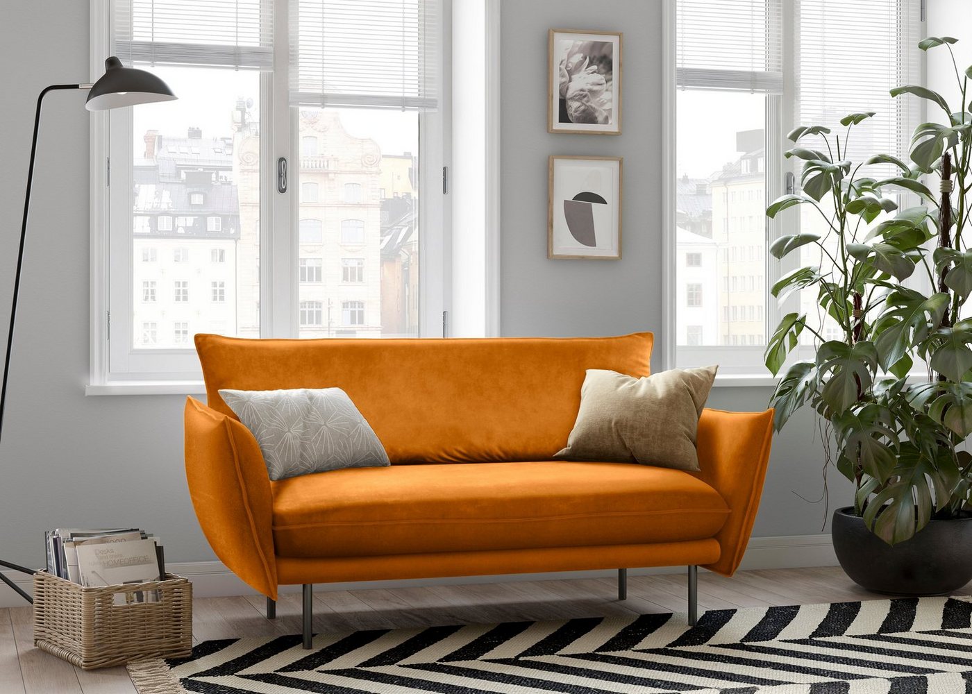 andas 2-Sitzer Stine, Besonderes Design durch Kissenoptik und Keder, by Morten Georgsen andas 2-Sitzer Stine, Besonderes Design durch Kissenoptik und Keder, by Morten Georgsen von andas