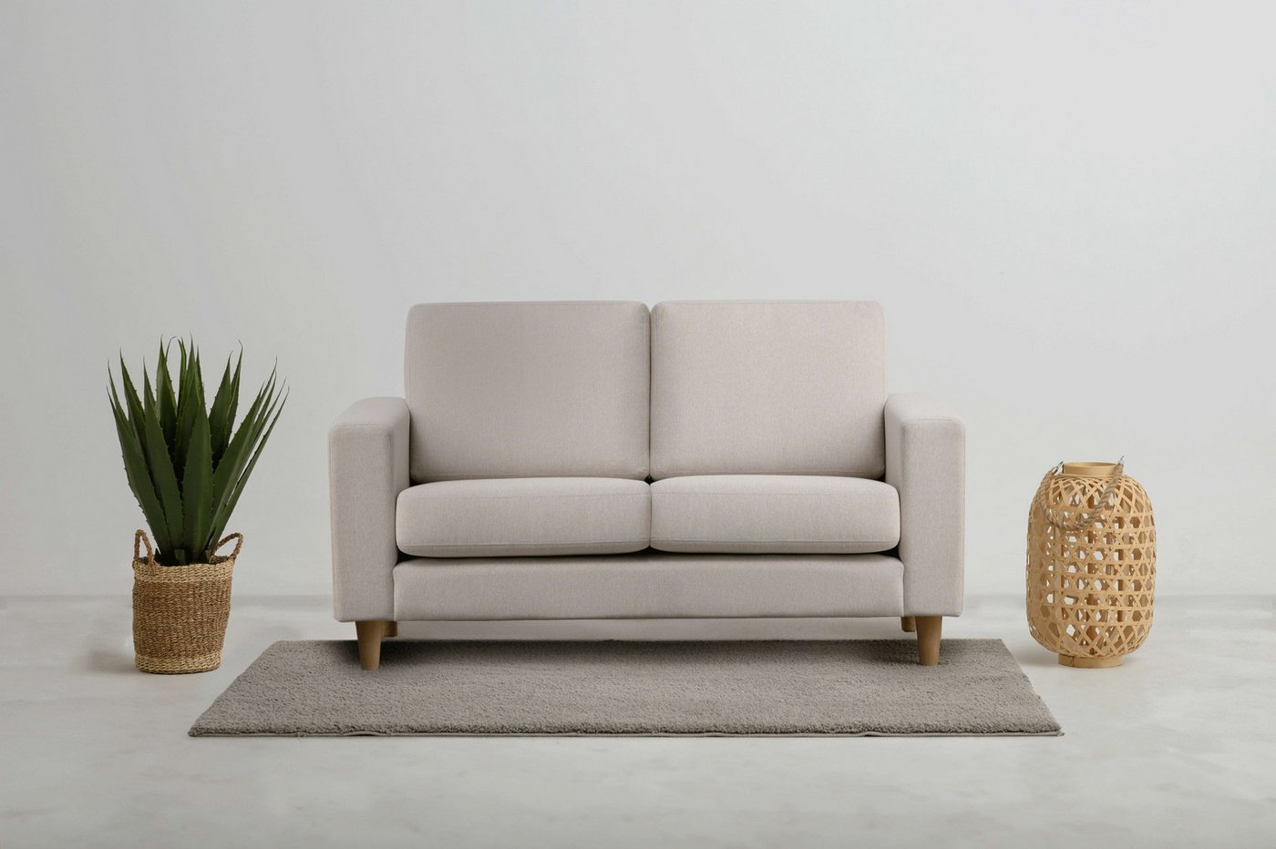 andas 2-Sitzer Tvinno, im skandinavischen Stil, mit Massivholzfüßen, Breite 155 cm andas 2-Sitzer Tvinno, im skandinavischen Stil, mit Massivholzfüßen, Breite 155 cm von andas