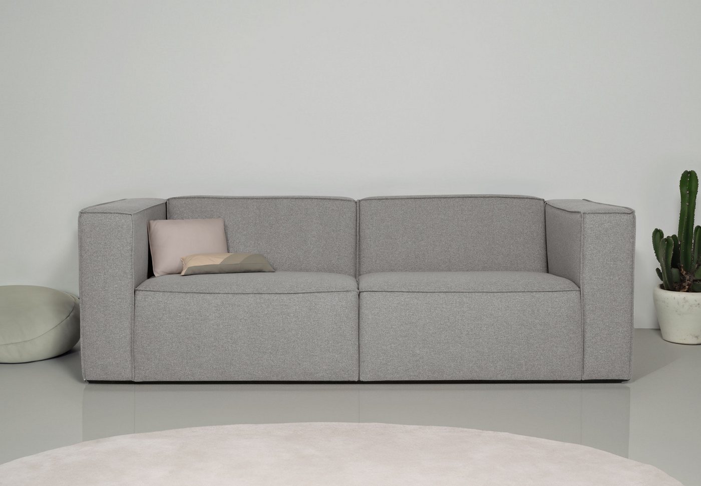 andas 3-Sitzer Dalby, extra tiefe Sitzfläche, mit Kedernaht, angenehmer Sitzkomfort andas 3-Sitzer Dalby, extra tiefe Sitzfläche, mit Kedernaht, angenehmer Sitzkomfort von andas