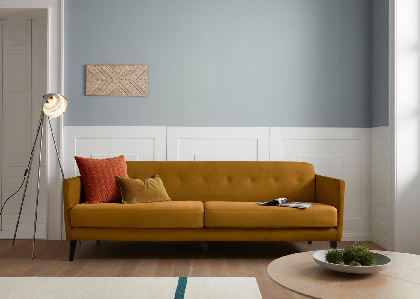 andas 3-Sitzer Raadal, in skandinavischem Design, Knopfheftung, Design by Morten Georgsen andas 3-Sitzer Raadal, in skandinavischem Design, Knopfheftung, Design by Morten Georgsen von andas