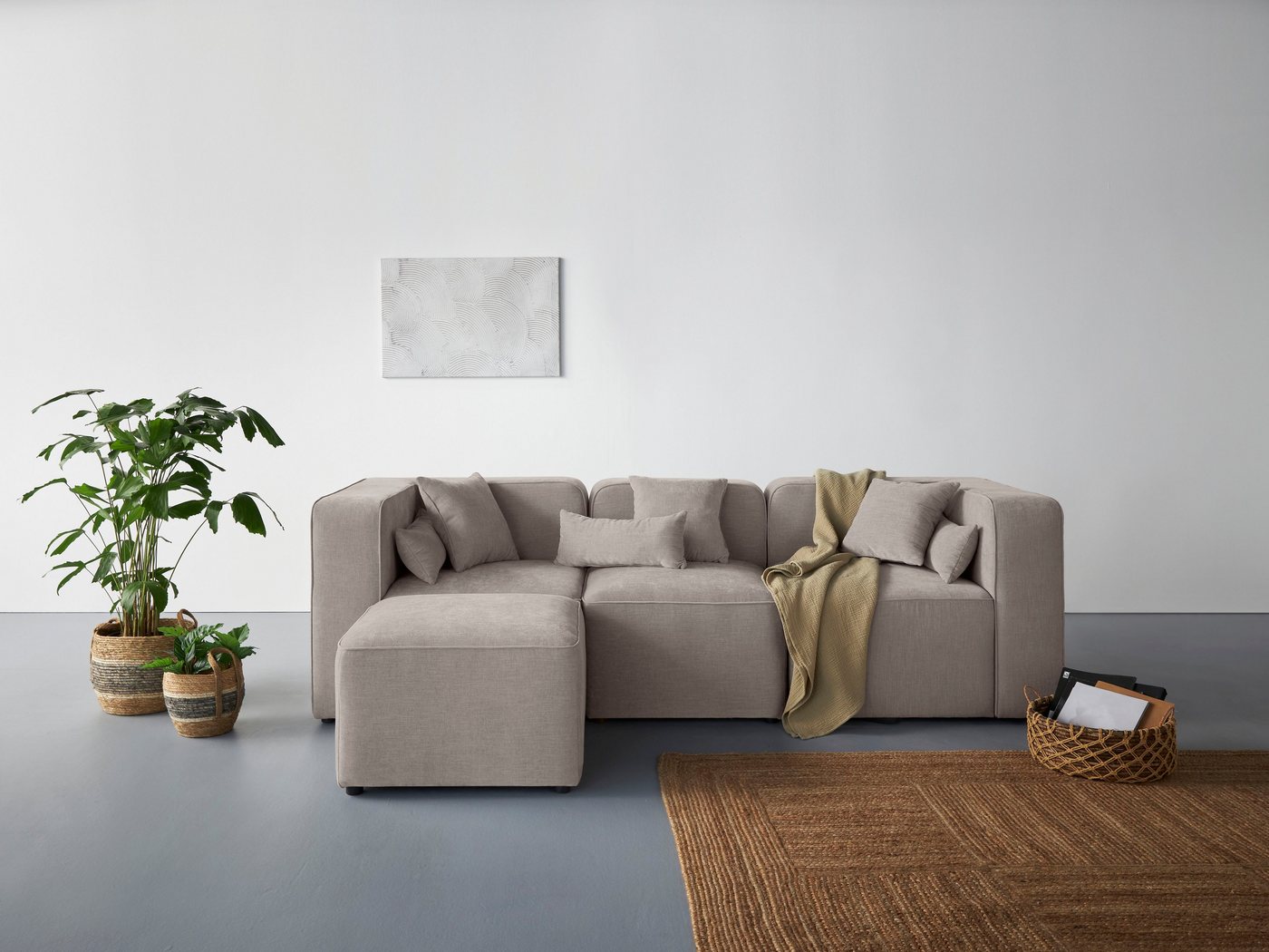 andas 3-Sitzer Sundstrup L-Form, Modulserie, individuelle Zusammenstellung andas 3-Sitzer Sundstrup L-Form, Modulserie, individuelle Zusammenstellung von andas