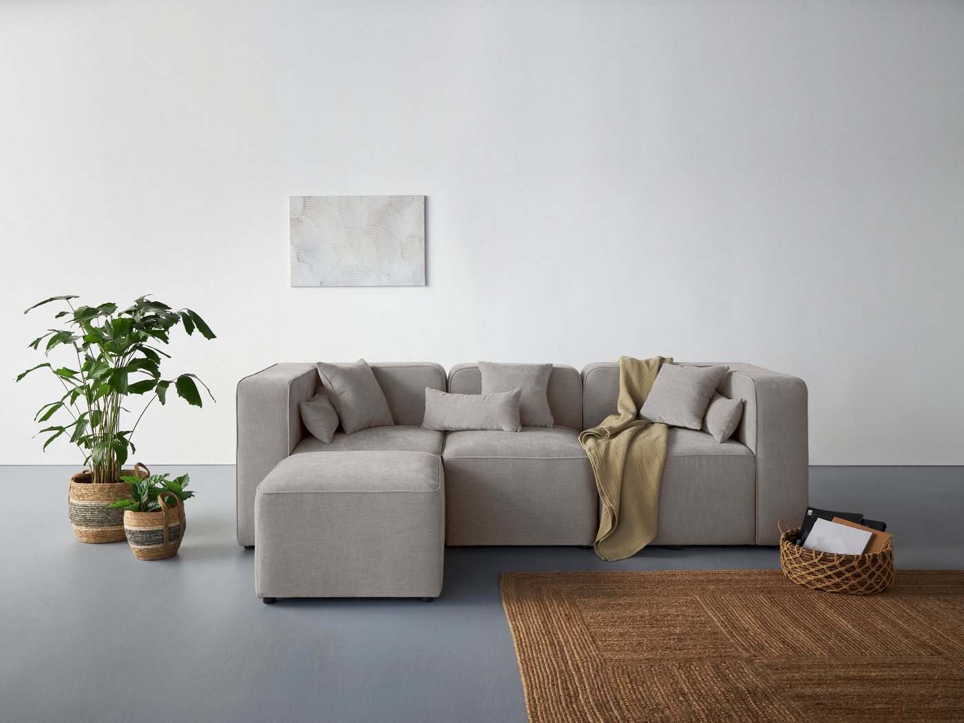 andas 3-Sitzer Sundstrup L-Form, Modulserie, individuelle Zusammenstellung andas 3-Sitzer Sundstrup L-Form, Modulserie, individuelle Zusammenstellung von andas