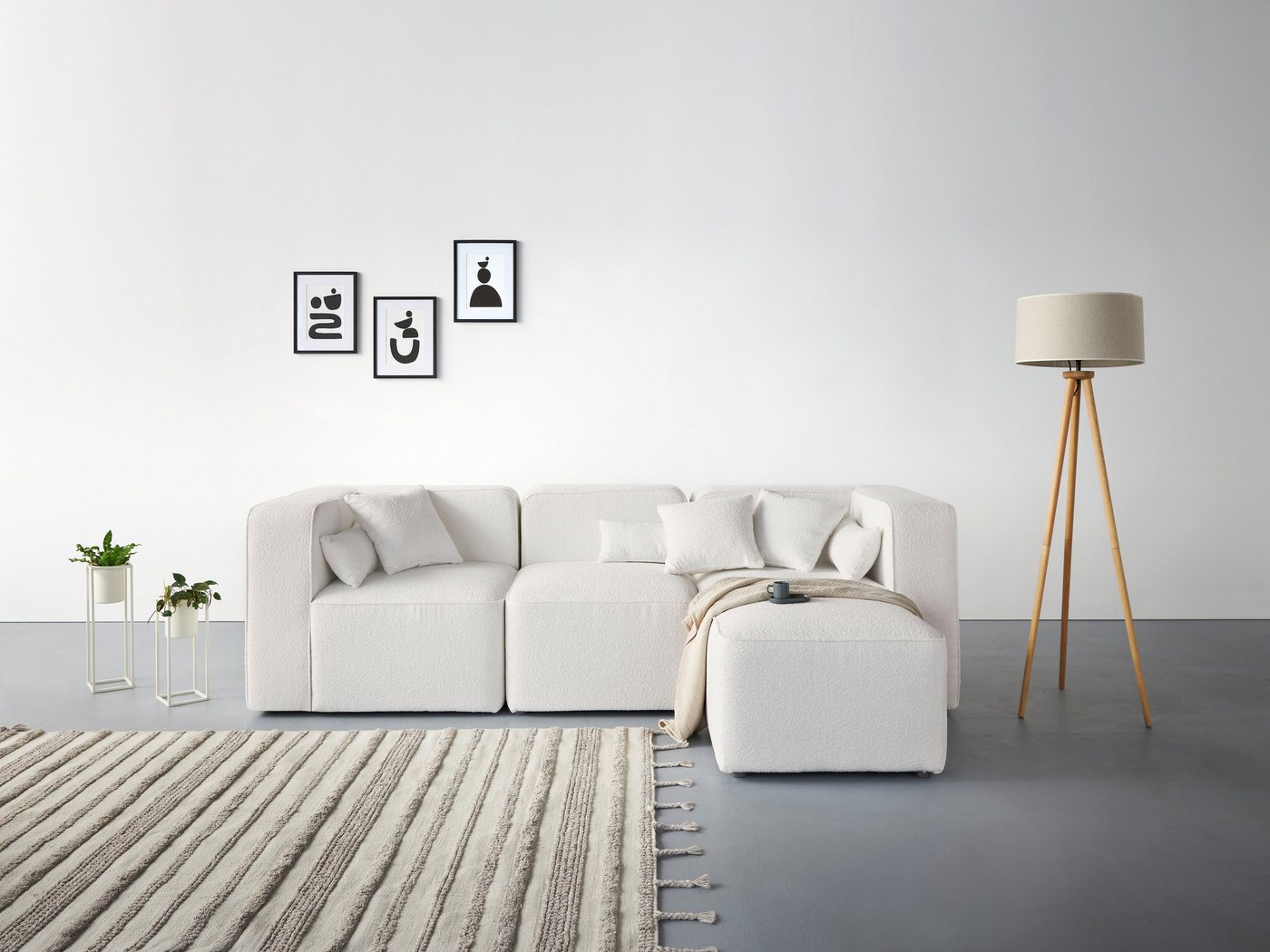andas 3-Sitzer Sundstrup L-Form, Modulserie, individuelle Zusammenstellung andas 3-Sitzer Sundstrup L-Form, Modulserie, individuelle Zusammenstellung von andas
