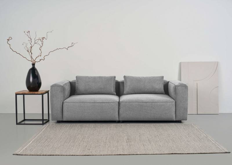 andas 3-Sitzer Tvinnet, Breite 228 cm, extra tiefe Sitzfläche, kubisches Sitzvergnügen von andas