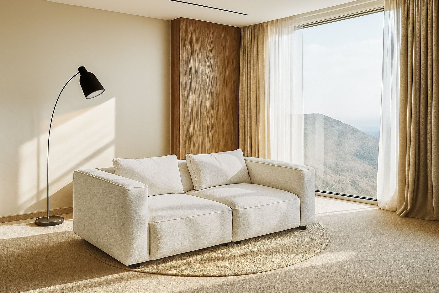 andas 3-Sitzer Tvinnet, Breite 228 cm, extra tiefe Sitzfläche, kubisches Sitzvergnügen andas 3-Sitzer Tvinnet, Breite 228 cm, extra tiefe Sitzfläche, kubisches Sitzvergnügen von andas