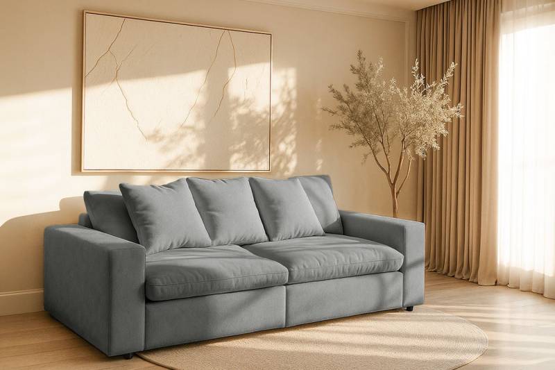 andas 3-Sitzer Venslev, Lounge-Sofa, mit extra tiefer Sitzfläche und losen Kissen andas 3-Sitzer Venslev, Lounge-Sofa, mit extra tiefer Sitzfläche und losen Kissen von andas