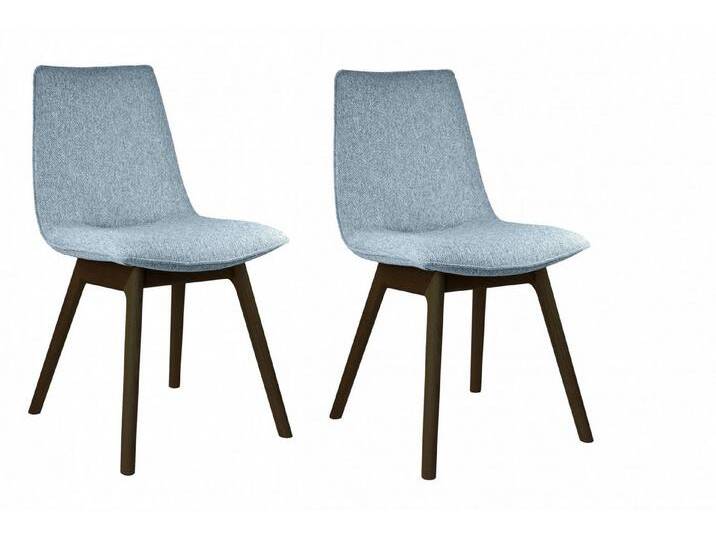 andas 4-Fußstuhl Ramon (Set, 2 St), mit Massivholzbeinen, blau, Lukka 72, hellblau von andas