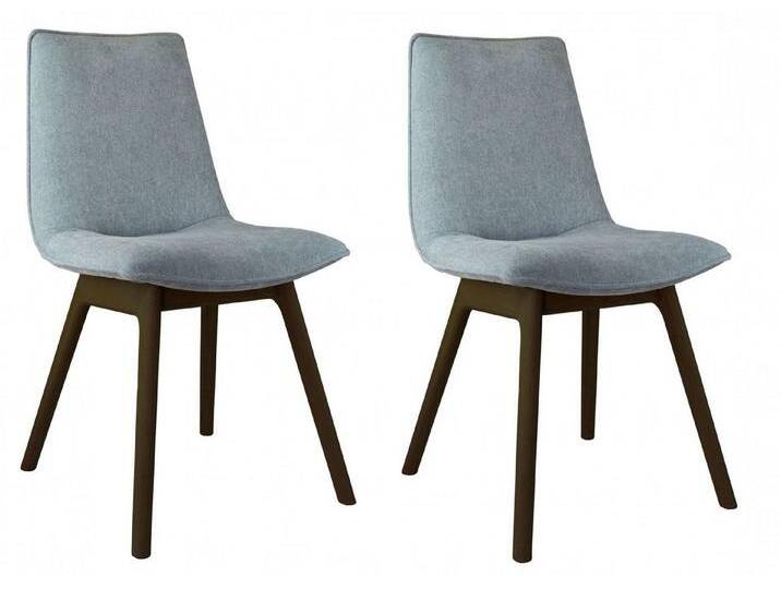 andas 4-Fußstuhl Ramon (Set, 2 St), mit Massivholzbeinen, blau, Storm 71, aqua von andas