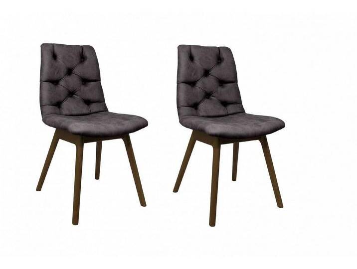 andas 4-Fußstuhl Ramon (Set, 2 St), mit Massivholzbeinen, schwarz von andas