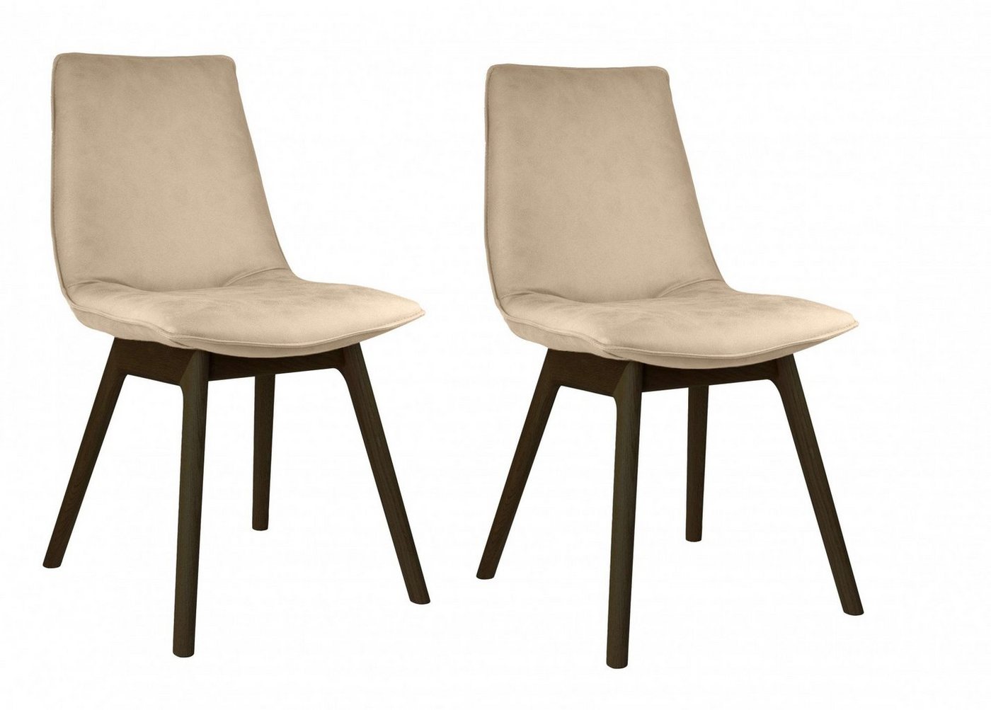 andas Esszimmerstuhl Ramon (Set, 2 St), mit Massivholzbeinen, verschiedenen Farben und Stoffe von andas