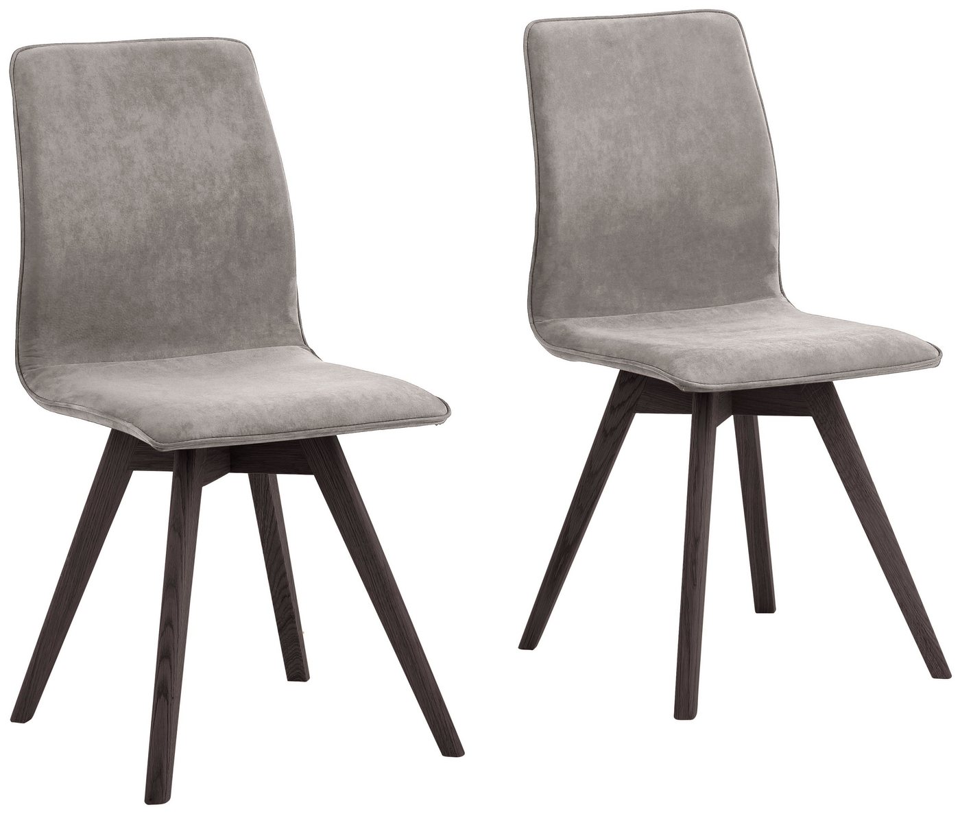 andas 4-Fußstuhl Rania (Set, 2 St), mit Massivholzbeinen von andas