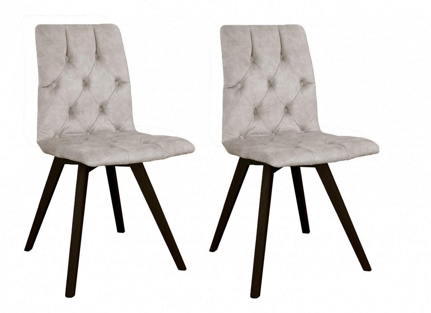 andas Esszimmerstuhl Rania (Set, 2 St), mit Massivholzbeinen von andas