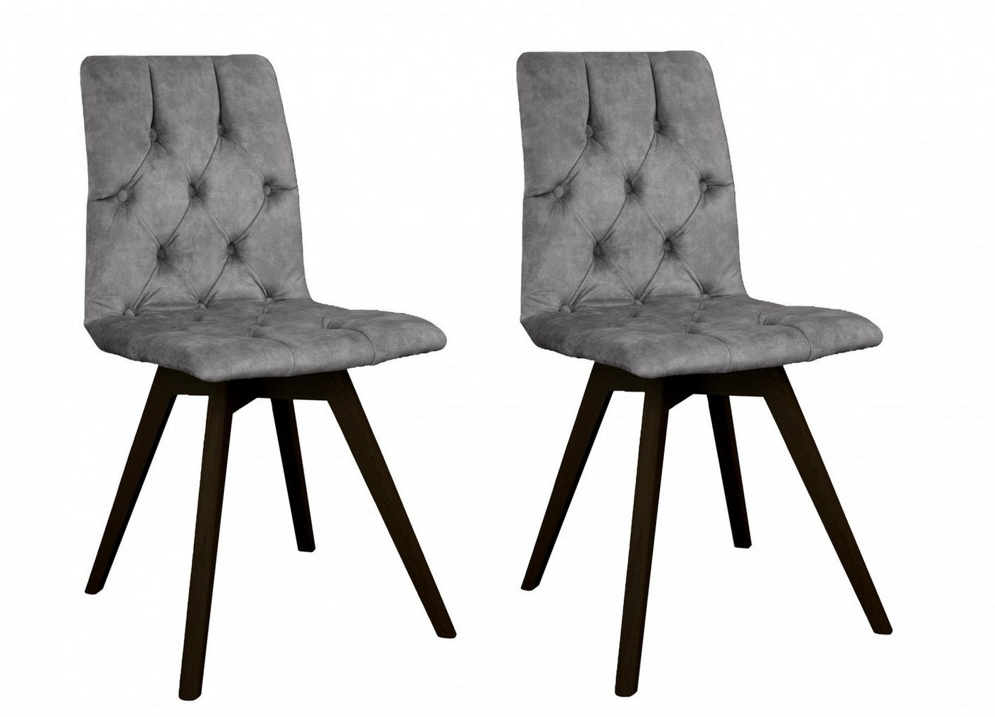 andas Esszimmerstuhl Rania (Set, 2 St), mit Massivholzbeinen von andas