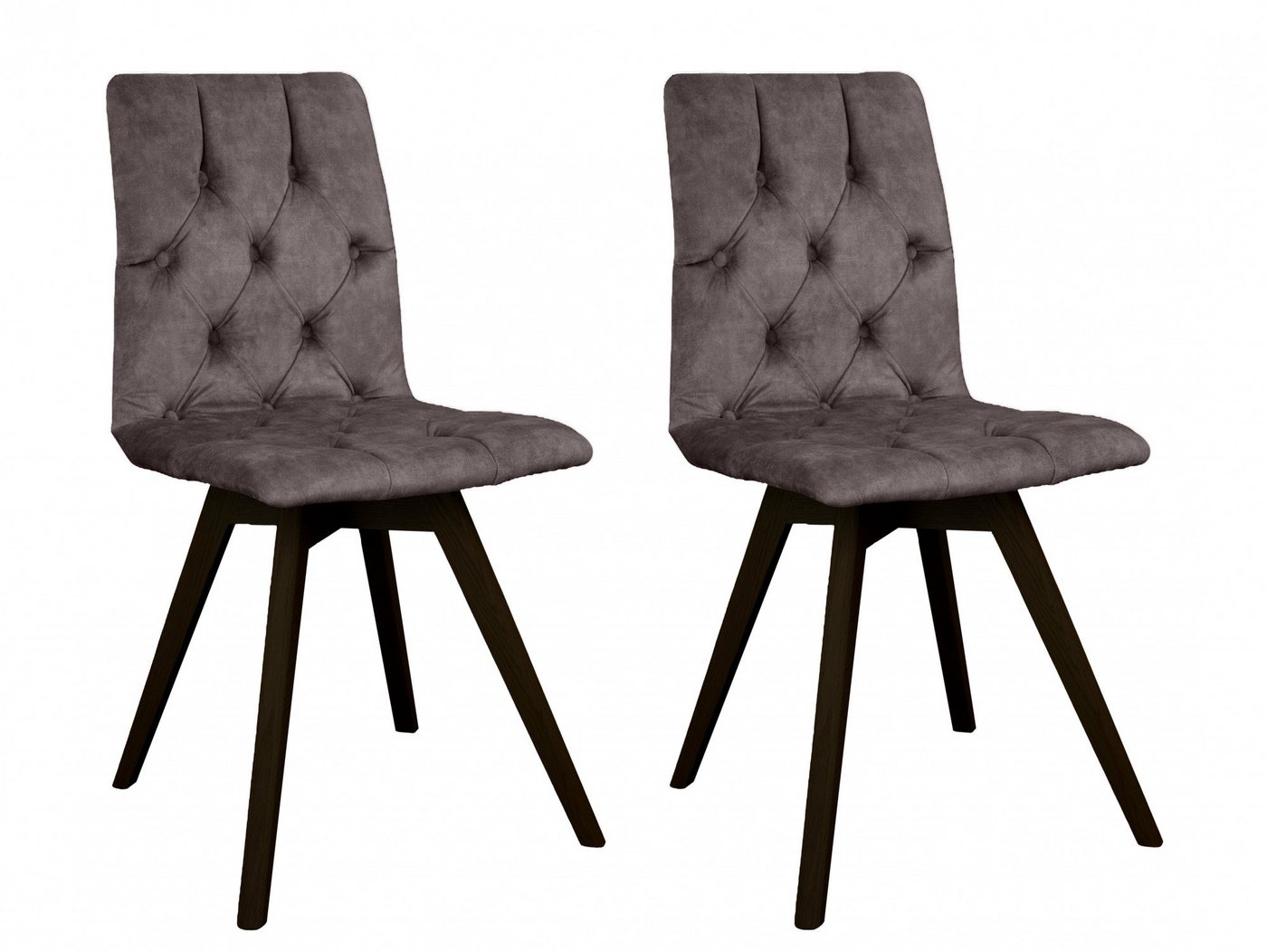 andas Esszimmerstuhl Rania (Set, 2 St), mit Massivholzbeinen von andas