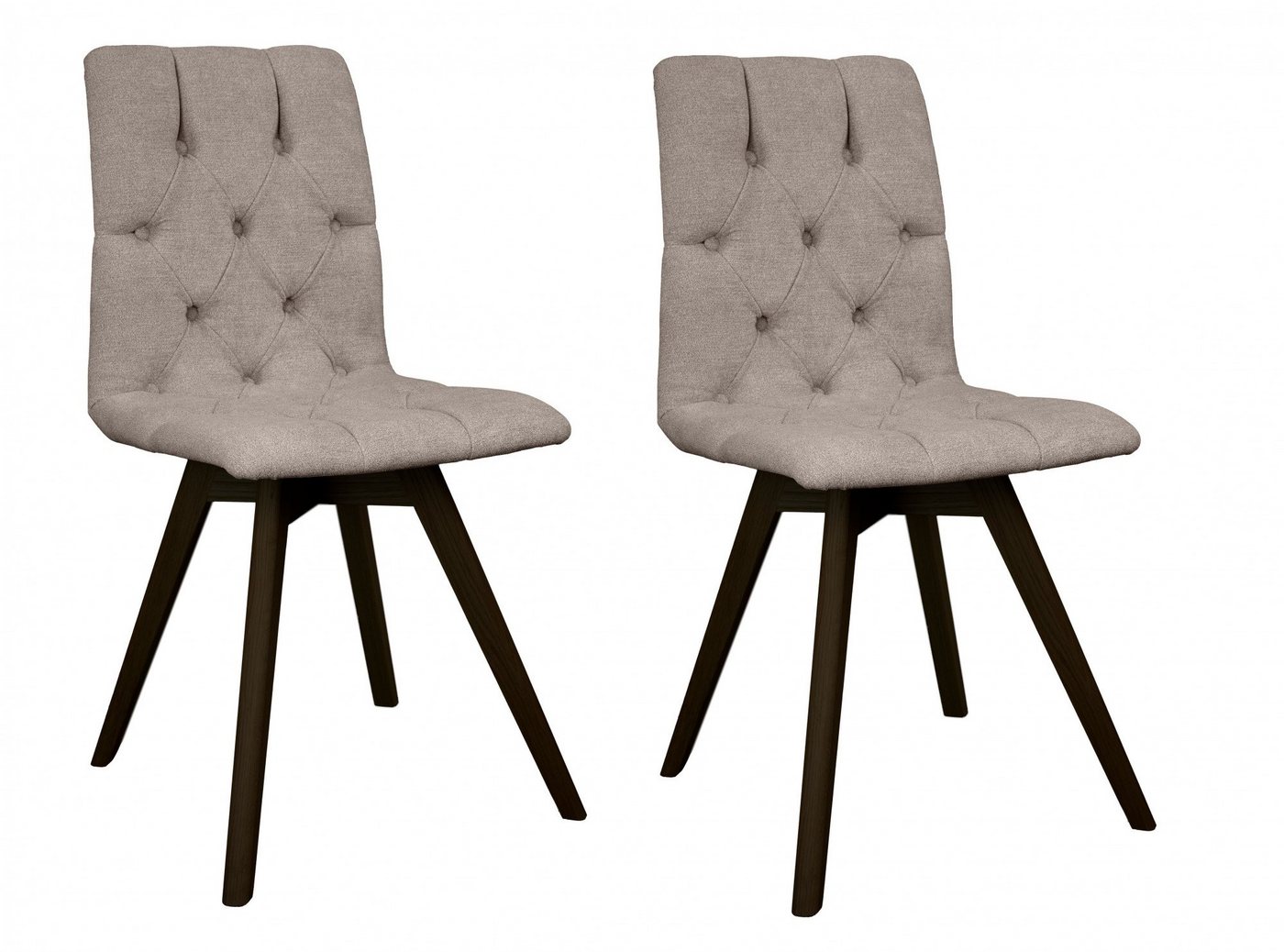 andas Esszimmerstuhl Rania (Set, 2 St), mit Massivholzbeinen von andas