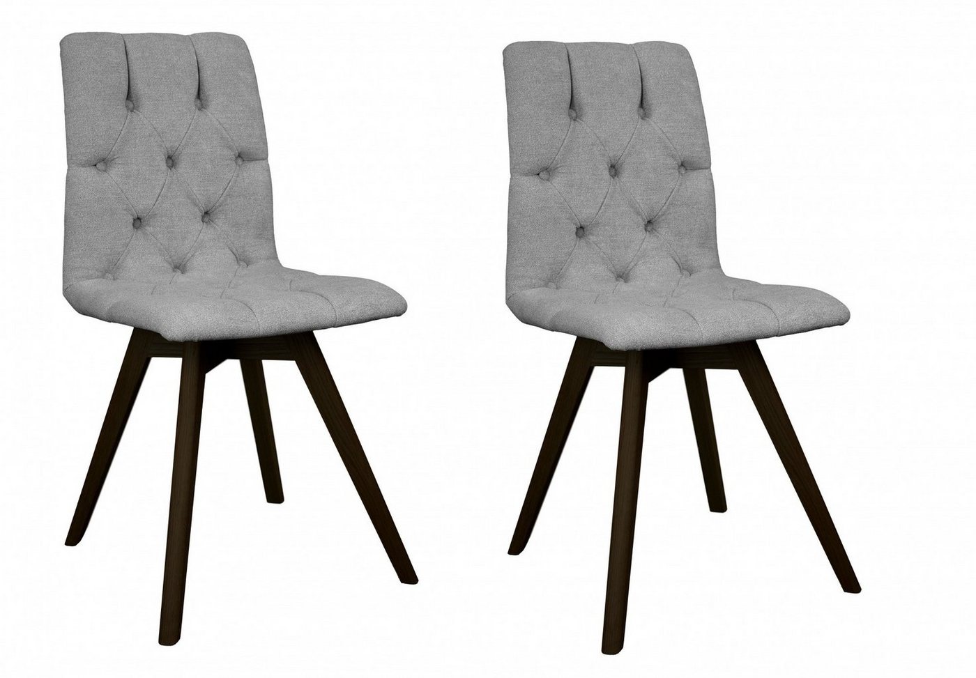 andas Esszimmerstuhl Rania (Set, 2 St), mit Massivholzbeinen von andas