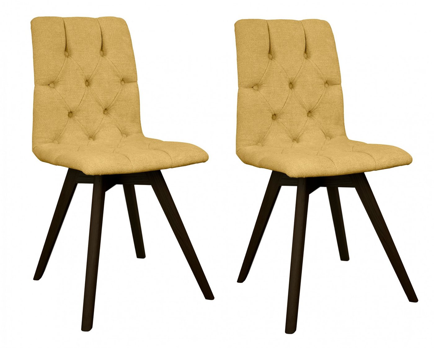 andas Esszimmerstuhl Rania (Set, 2 St), mit Massivholzbeinen von andas