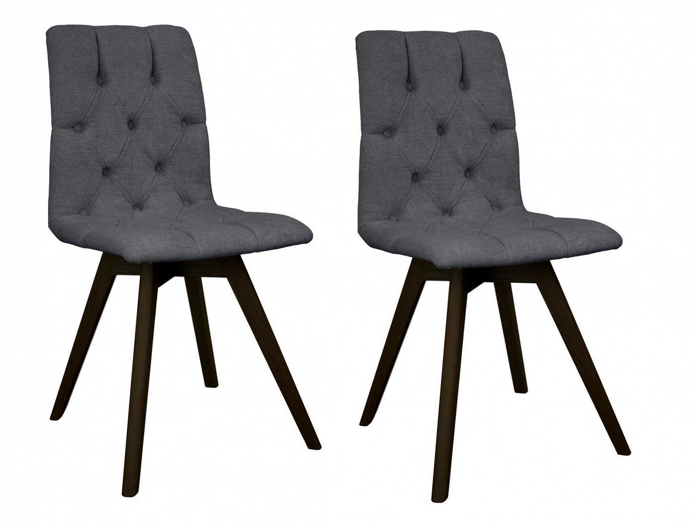 andas Esszimmerstuhl Rania (Set, 2 St), mit Massivholzbeinen von andas