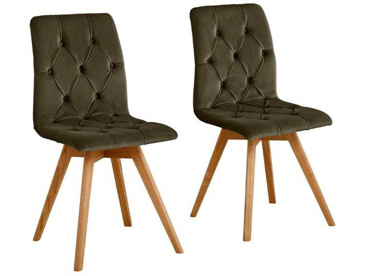 andas 4-Fußstuhl Rania (Set, 4 St), Im 2er/4er/6er-Set, grün, 4 St., moos von andas