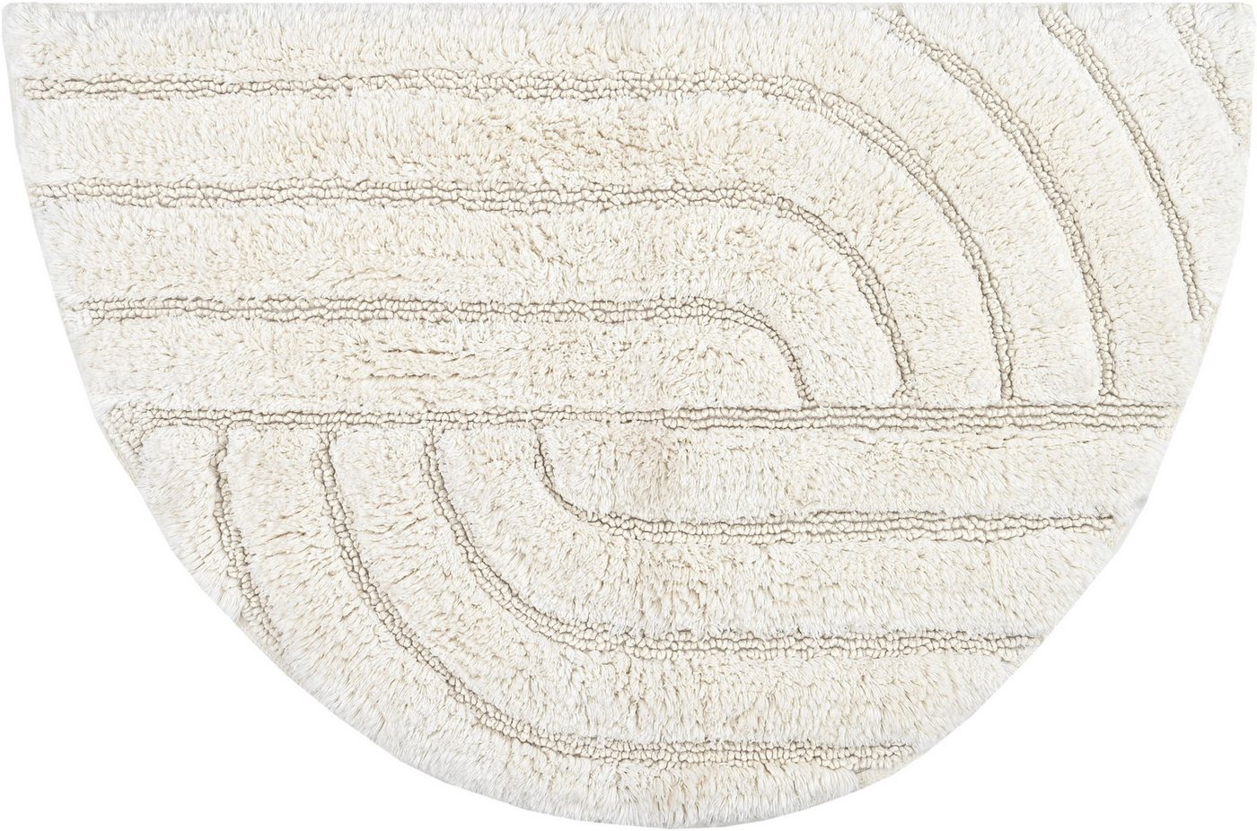 andas Badematte Marie Streifen, Scandi, Boho, modernes Muster, Höhe 13 mm, rutschhemmend beschichtet, fußbodenheizungsgeeignet, strapazierfähig, Baumwolle, halbrund, Hoch-Tief-Struktur, 100% Baumwolle andas Badematte Marie Streifen, Scandi, Boho, modernes Muster, Höhe 13 mm, rutschhemmend beschichtet, fußbodenheizungsgeeignet, strapazierfähig, Baumwolle, halbrund, Hoch-Tief-Struktur, 100% Baumwolle von andas
