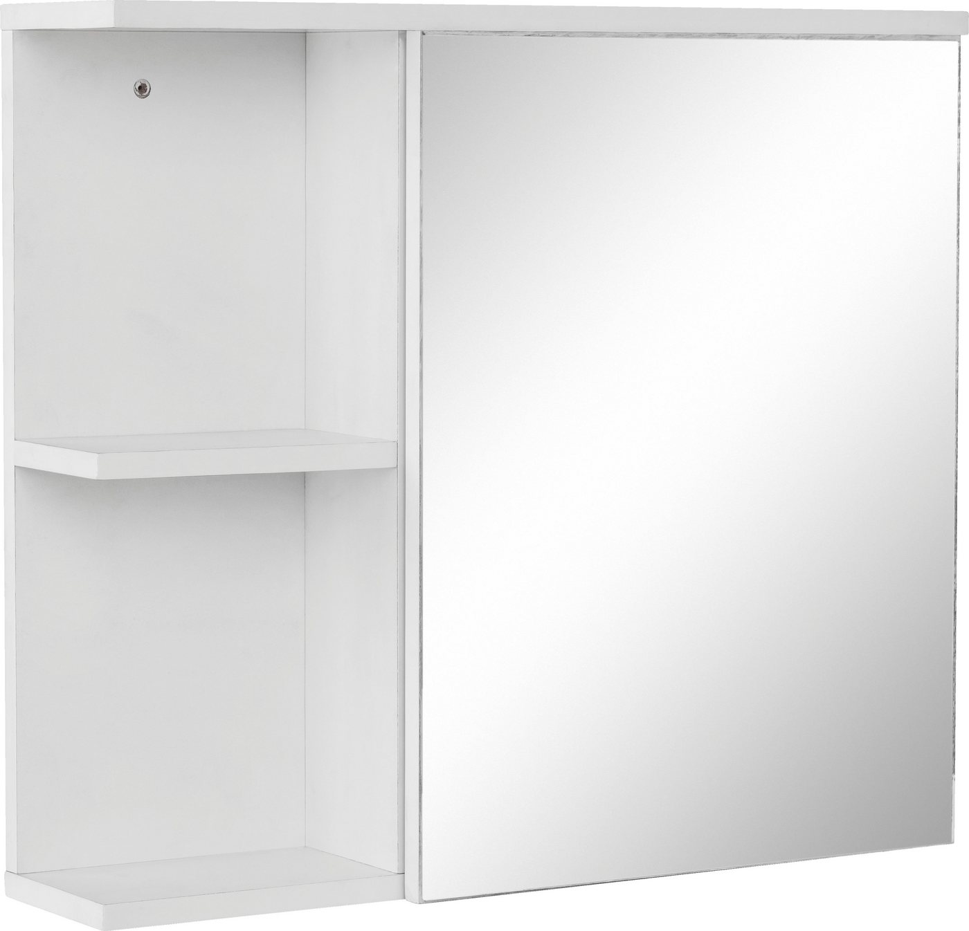 andas Badezimmerspiegelschrank Stian mit Spiegeltür und Push-to-open Funktion, Breite 60 cm, Höhe 53 cm von andas