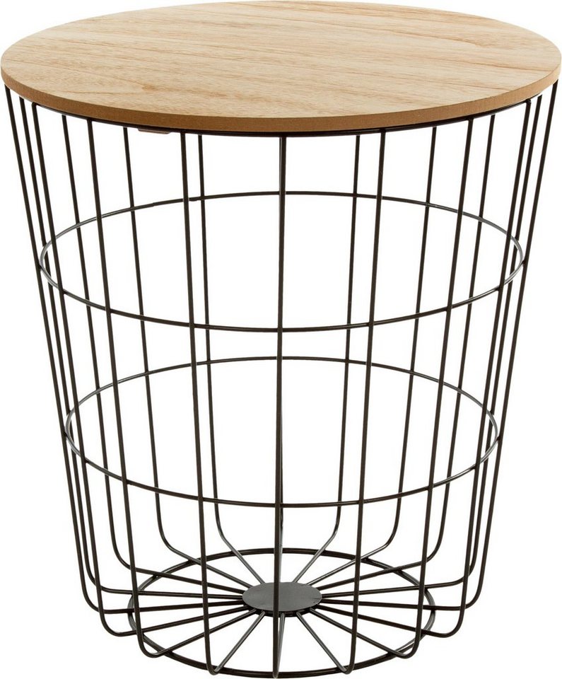 andas Beistelltisch St. Tropez, Höhe: 41 cm, runde Tischplatte Ǿ 39,5 cm, Couchtisch mit Metallgestell und abnehmbarer Tischplatte andas Beistelltisch St. Tropez, Höhe: 41 cm, runde Tischplatte Ǿ 39,5 cm, Couchtisch mit Metallgestell und abnehmbarer Tischplatte von andas