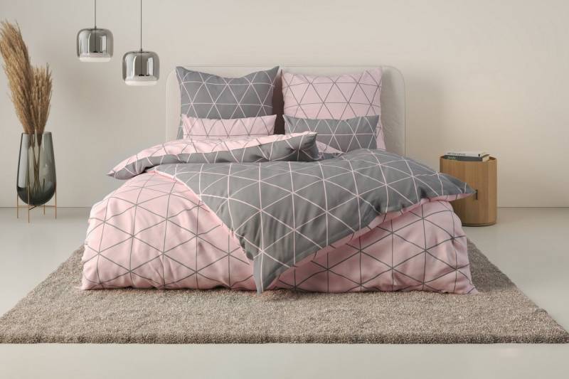 andas Bettwäsche Balsby, Renforcé, 2 teilig, in Gr. 135x200 oder 155x220 cm, 100% Baumwolle von andas