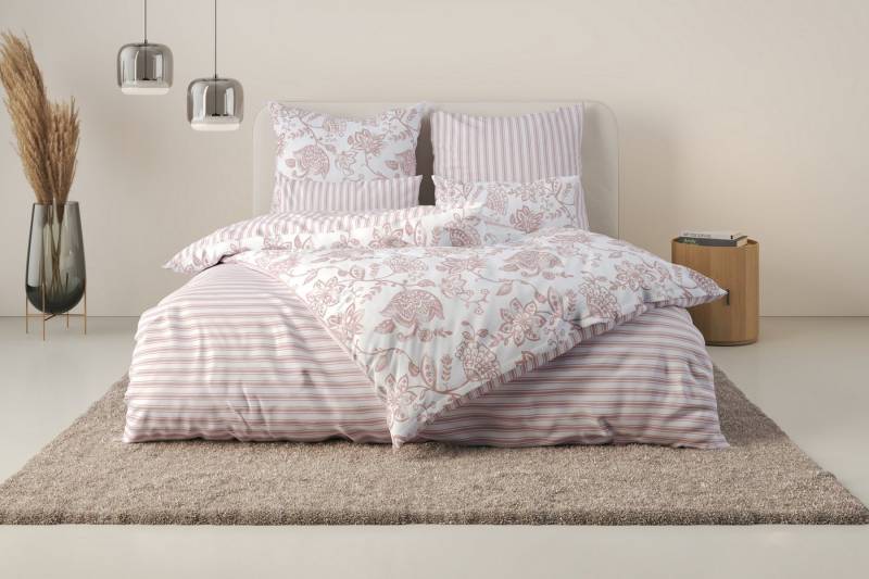 andas Bettwäsche Nordby, Flanell, 2 teilig, Bettwäsche aus Baumwolle, skandinavisches Design, ab Größe 135x200 cm von andas