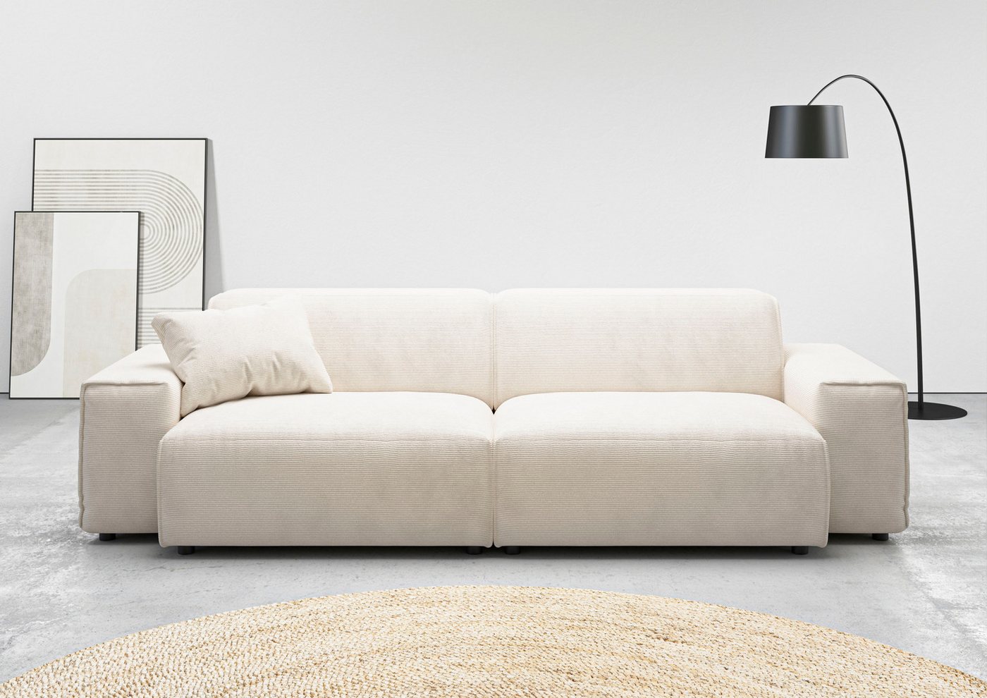 andas Big-Sofa Glimminge auch in Breitcord, Feincord + Easy care-Bezug, besondere Kedernähte Zierkissen andas Big-Sofa Glimminge auch in Breitcord, Feincord + Easy care-Bezug, besondere Kedernähte Zierkissen von andas
