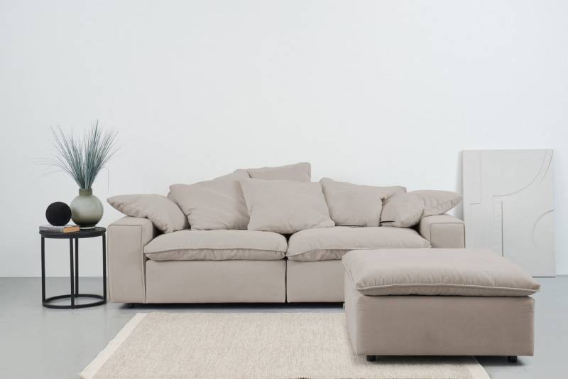 andas Big-Sofa Venslev, Lounge-Sofa, mit extra tiefer Sitzfläche und losen Kissen von andas