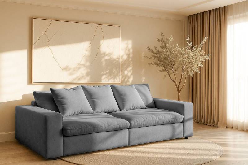 andas Big-Sofa Venslev, Lounge-Sofa, mit extra tiefer Sitzfläche und losen Kissen andas Big-Sofa Venslev, Lounge-Sofa, mit extra tiefer Sitzfläche und losen Kissen von andas