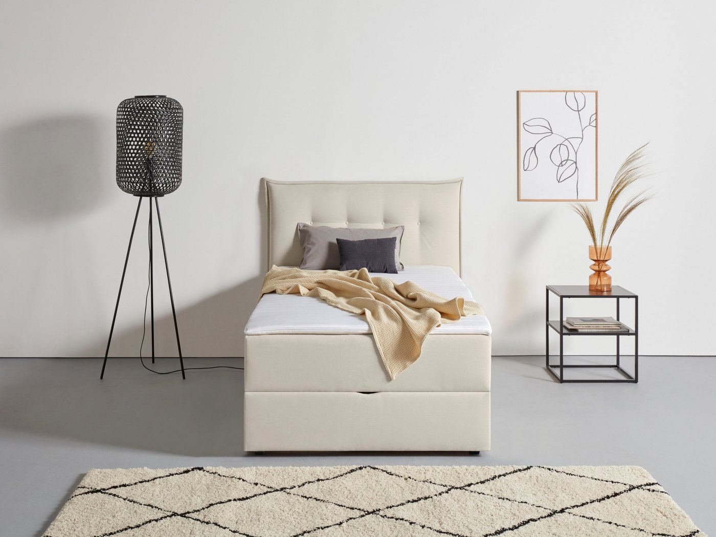 andas Boxbett Kederleicht, inklusive Bettkasten & Topper, in 4 Breiten und 2 Härtegraden andas Boxbett Kederleicht, inklusive Bettkasten & Topper, in 4 Breiten und 2 Härtegraden von andas