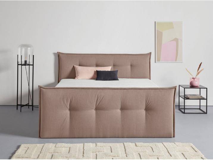 andas Boxbett Kederleicht, inklusive Fußteil, Bettkasten & Topper, in 4 Breiten und 2 Härtegraden, braun, Tonnentaschen-Federkernmatratze andas Boxbett Kederleicht, inklusive Fußteil, Bettkasten & Topper, in 4 Breiten und 2 Härtegraden, braun, Tonnentaschen-Federkernmatratze von andas