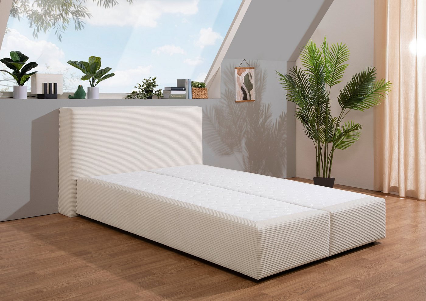 andas Boxspringbett Åby, In Cord Bezug, wahlweise mit und ohne Matrazte erhältlich andas Boxspringbett Åby, In Cord Bezug, wahlweise mit und ohne Matrazte erhältlich von andas