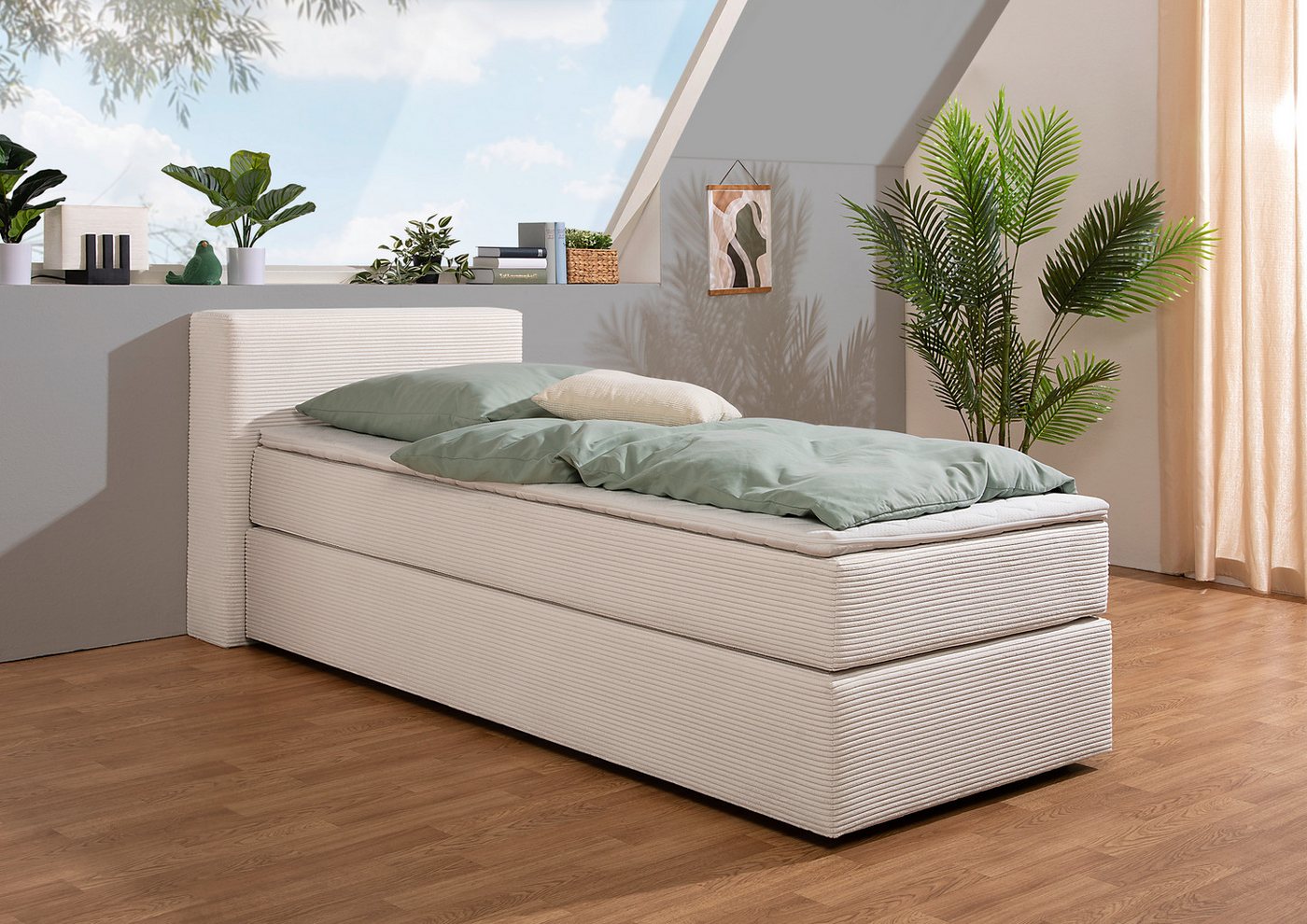 andas Boxspringbett Åby, In Cord Bezug, wahlweise mit und ohne Matrazte erhältlich andas Boxspringbett Åby, In Cord Bezug, wahlweise mit und ohne Matrazte erhältlich von andas