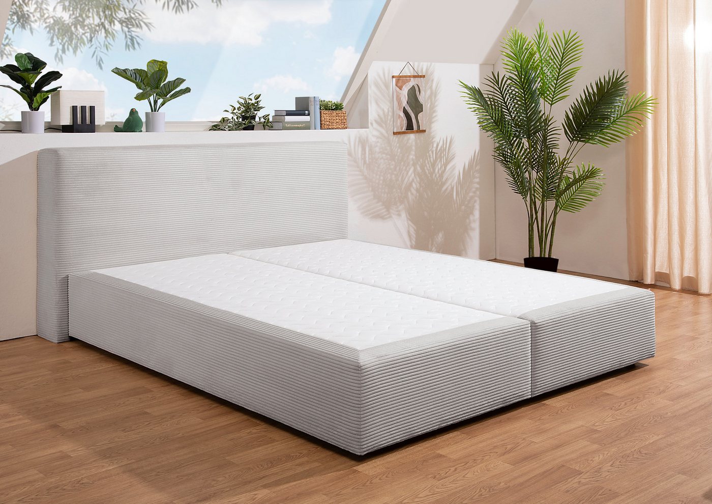andas Boxspringbett Åby, In Cord Bezug, wahlweise mit und ohne Matrazte erhältlich andas Boxspringbett Åby, In Cord Bezug, wahlweise mit und ohne Matrazte erhältlich von andas