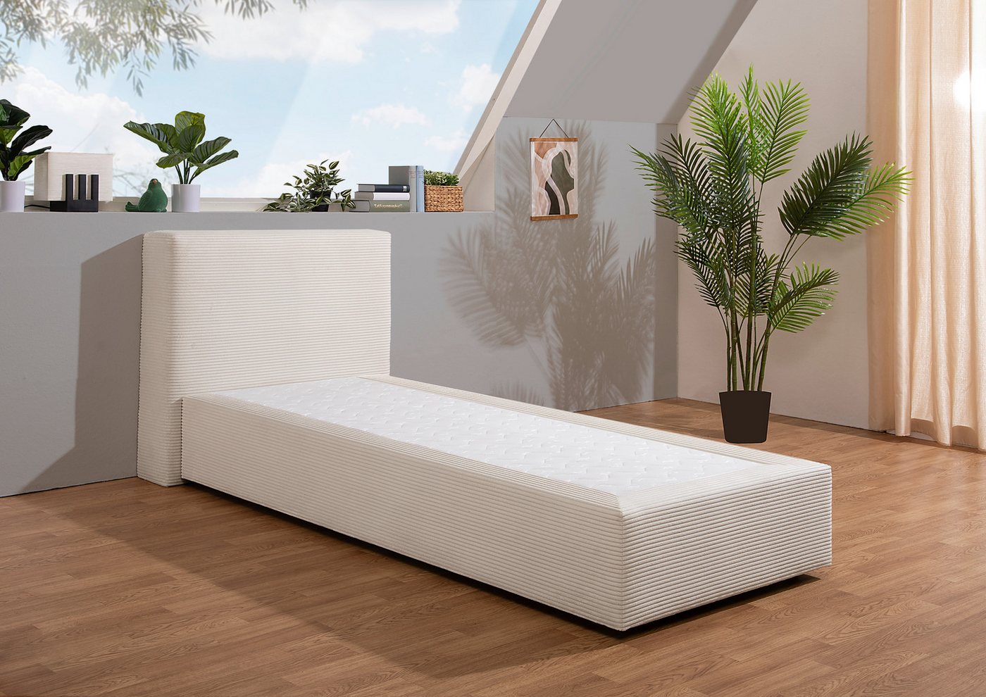 andas Boxspringbett Åby, In Cord Bezug, wahlweise mit und ohne Matrazte erhältlich andas Boxspringbett Åby, In Cord Bezug, wahlweise mit und ohne Matrazte erhältlich von andas
