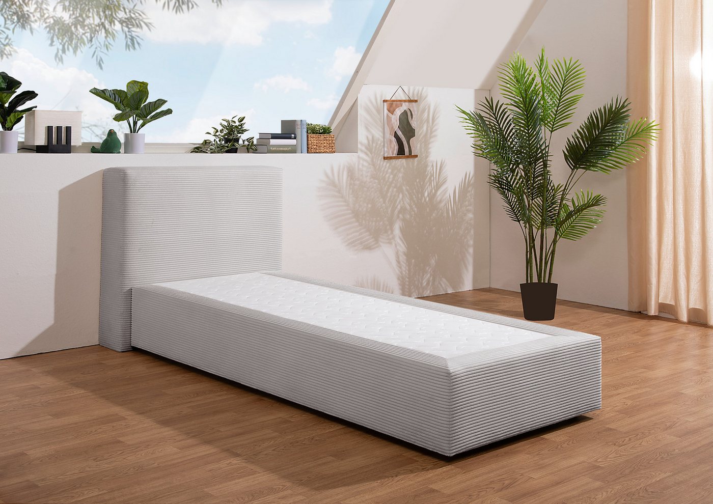 andas Boxspringbett Åby, In Cord Bezug, wahlweise mit und ohne Matrazte erhältlich andas Boxspringbett Åby, In Cord Bezug, wahlweise mit und ohne Matrazte erhältlich von andas
