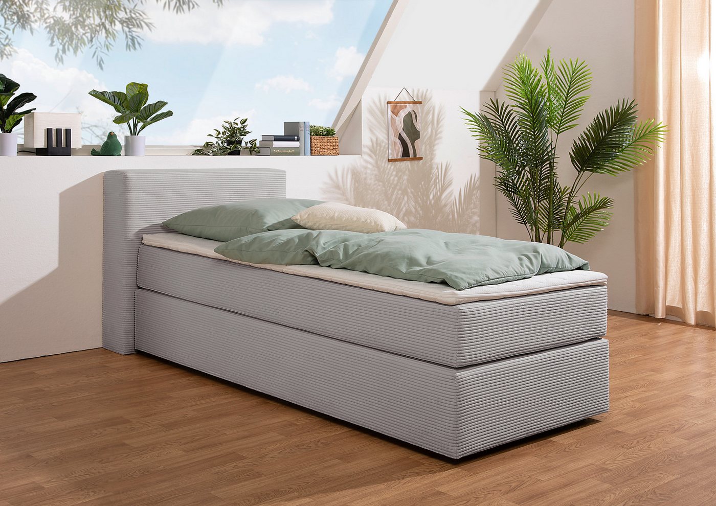 andas Boxspringbett Åby, In Cord Bezug, wahlweise mit und ohne Matrazte erhältlich andas Boxspringbett Åby, In Cord Bezug, wahlweise mit und ohne Matrazte erhältlich von andas