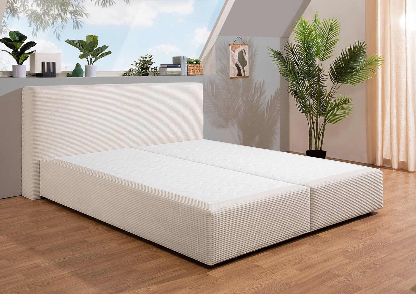 andas Boxspringbett Åby, In Cord Bezug, wahlweise mit und ohne Matrazte erhältlich andas Boxspringbett Åby, In Cord Bezug, wahlweise mit und ohne Matrazte erhältlich von andas