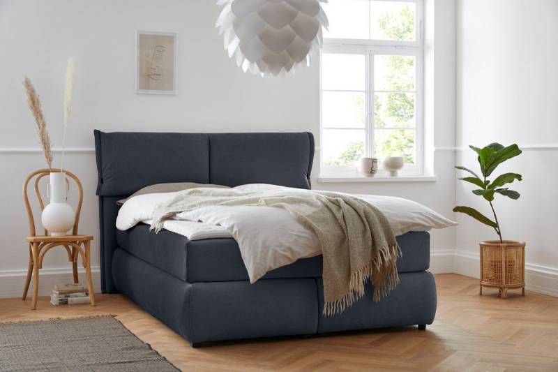 andas Boxspringbett Jenson, in 4 Farben, 4 Breiten, 3 Matratzenarten in 2 Härtegraden, Topper von andas