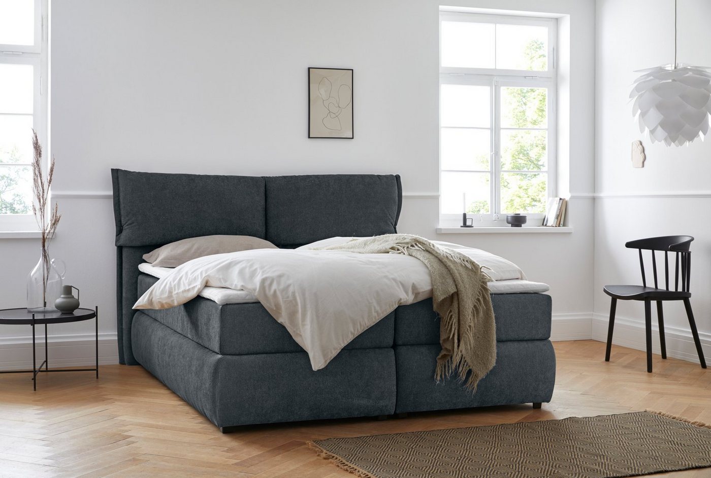 andas Boxspringbett Jenson, in 4 Farben, 4 Breiten, 3 Matratzenarten in 2 Härtegraden, Topper andas Boxspringbett Jenson, in 4 Farben, 4 Breiten, 3 Matratzenarten in 2 Härtegraden, Topper von andas